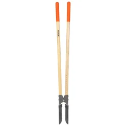 VEVOR Post Hole Digger, Heavy Duty Post Hole Digger with Wood Handle, Manual Hole Digger with Scale Markings and Metal Blade, Post Hole Digger Tool for Digging Yard Work Gardening Outdoors, 57.5-Inch