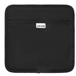 VEVOR Pot Holders, Heat Resistant to 500°F with Ribbed Soft Anti-Slip Silicone Strips, 100% Cotton 9.06 x 8.98 inch Hot Pads with 2 No-Marks Hooks, Washable Pot Trivets for Kitchen & Barbeque, 2 Pack