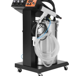 VEVOR Powder Coating System, 40 W 100KV Electrostatic Output Powder Coating Kit with 50L Powder Hopper, 450g Per Minute Powder Coating Machine with Spray Gun and Trolley Base, for Indoor and Outdoor