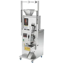 VEVOR Powder Filling and Sealing Machine, 3-200g(0.01-0.44lbs) Automatic Particle Granule Packaging Machine, Stainless Steel, Weighing Filling Sealing, for Coffee Beans, Grains, Tea, Spices, Silver