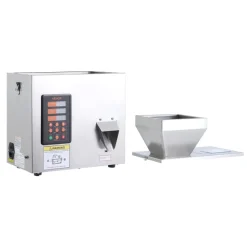 VEVOR Powder Filling Machine, 1-99.9g (0.002-0.22lbs) Automatic Particle Dispenser, High Accuracy, Stainless Steel, Intelligent Weighing Dispensing Filler for Coffee Beans, Grains, Tea, Spices, Silver