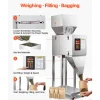 VEVOR Powder Filling Machine, 20-3000g (0.04 - 6.61lbs) Automatic Particle Dispenser, Stainless Steel, Smart Weighing Dispensing Filler w/ Foot Pedal, for Coffee Beans, Grains, Tea, Spices, Silver