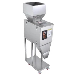 VEVOR Powder Filling Machine, 20-3000g (0.04 - 6.61lbs) Automatic Particle Dispenser, Stainless Steel, Smart Weighing Dispensing Filler w/ Foot Pedal, for Coffee Beans, Grains, Tea, Spices, Silver