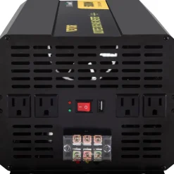VEVOR Power Inverter, 5000W Modified Sine Wave Inverter, DC 12V to AC 120V Car Converter, with LCD Remote Controller, LED Indicator, AC Outlets Inverter for Truck RV Car Boat Travel Camping Emergency