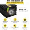 VEVOR Power Inverter, 2000W Modified Sine Wave Inverter, DC 12V to AC 120V Car Converter, with LCD Display, Remote Controller, LED Indicator, AC Outlets Inverter for Truck RV Car Boat Travel Camping