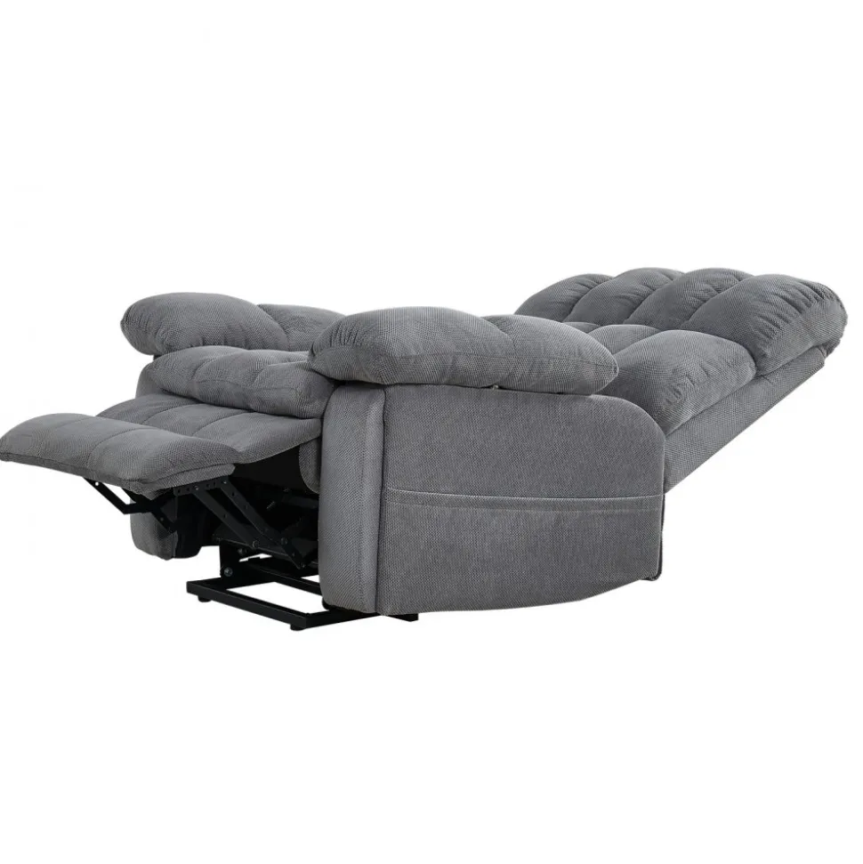 VEVOR Power Lift Recliner Chair, Lift Chair with Heat and Massage for Elderly, Dual Motor Recliner Chair with 2 Cup holders and USB Port, Infinite Position Adjustment Electric Recliner (Large, Brown)