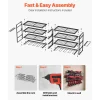 VEVOR Power Tool Organizer Wall Mount, 4-Layer Storage Rack with 8 Drill Holders, Tools Holder and Storage Rack with Screwdriver Holder, Garage Tool Organizer for Garage, Workbench, and Workshop