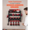 VEVOR Power Tool Organizer Wall Mount, 4-Layer Storage Rack with 4 Drill Holders, Tools Holder and Storage Rack with Screwdriver Holder, Garage Tool Organizer for Garage, Workbench, and Workshop