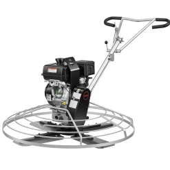 VEVOR Power Trowel, 38 inch Concrete Finishing Machine with Float Pan, 7HP Kohler Engine, 4 Blades, Adjustable Pitch, Gas-Powered Walk-Behind Cement Surface Finisher for Smooth Floors, Construction