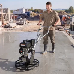VEVOR Power Trowel, 24 inch Concrete Finishing Machine with Float Pan, 7HP Kohler Engine, 4 Blades, Adjustable Pitch, Gas-Powered Walk-Behind Cement Surface Finisher for Smooth Floors, Construction