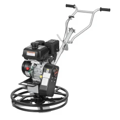 VEVOR Power Trowel, 24 inch Concrete Finishing Machine with Float Pan, 7HP Kohler Engine, 4 Blades, Adjustable Pitch, Gas-Powered Walk-Behind Cement Surface Finisher for Smooth Floors, Construction