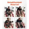 VEVOR Preacher Curl Bench, Strength Training Benches, Max load 660 LBS Home Gym Fitness Equipment, Seated Arm Isolated Barbell Dumbbell Bicep Station, Adjustable Weight Bench with Bar Holders