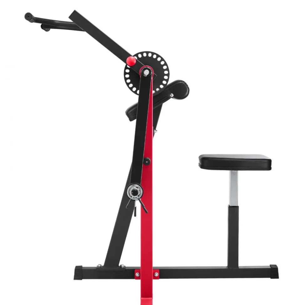 VEVOR Preacher Curl Machine, 2 in 1 Bicep Curl Machine and Triceps Extension Machine, Seated Arm Isolated Bicep Station, Strength Training Workout Weight Bench, Exercise Equipment for Home Gym