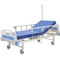 VEVOR Premium 2 Function Full Electric Hospital Bed, ICU Electric Medical Bed with Backrest & Legrest Adjustment, 5