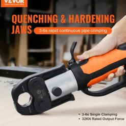 VEVOR Press Tool, 18V Electric Pipe Crimping Tool for 1/2