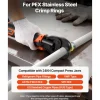 VEVOR Press Tool, 18V Electric Pipe Crimping Tool for 1/2" 3/4" 1" PEX Pipe Stainless Steel Rings, 24KN PEX Press Tool Compatible with PureFlow - with 3 VPF Jaws, 2pcs 2AH Batteries, Charger & Toolbox
