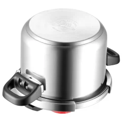 VEVOR Pressure Cooker, 6.3Qt Pressure Cooker Stainless Steel, Pressures Canner with Steaming Rack, Tempered Glass Lid, Three Pressures Settings for Meat, Beans, Rice, Soup, Sauces, Cook up to 100 kPa