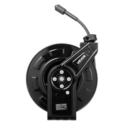 VEVOR Pressure Washer Hose Reel, 60 ft x 1/4 inch Retractable Power Heavy-Duty Steel Washer Hose Reel, 4000PSI Max, Auto-Rewinding, Flexible Wall/Floor Mounted for Car Washing,Garden,Floor Cleaning
