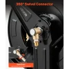 VEVOR Pressure Washer Hose Reel, 50 ft x 3/8 inch Retractable Power Heavy-Duty Steel Washer Hose Reel, 4000PSI Max, Auto-Rewinding, Flexible Wall/Floor Mounted for Car Washing,Garden,Floor Cleaning
