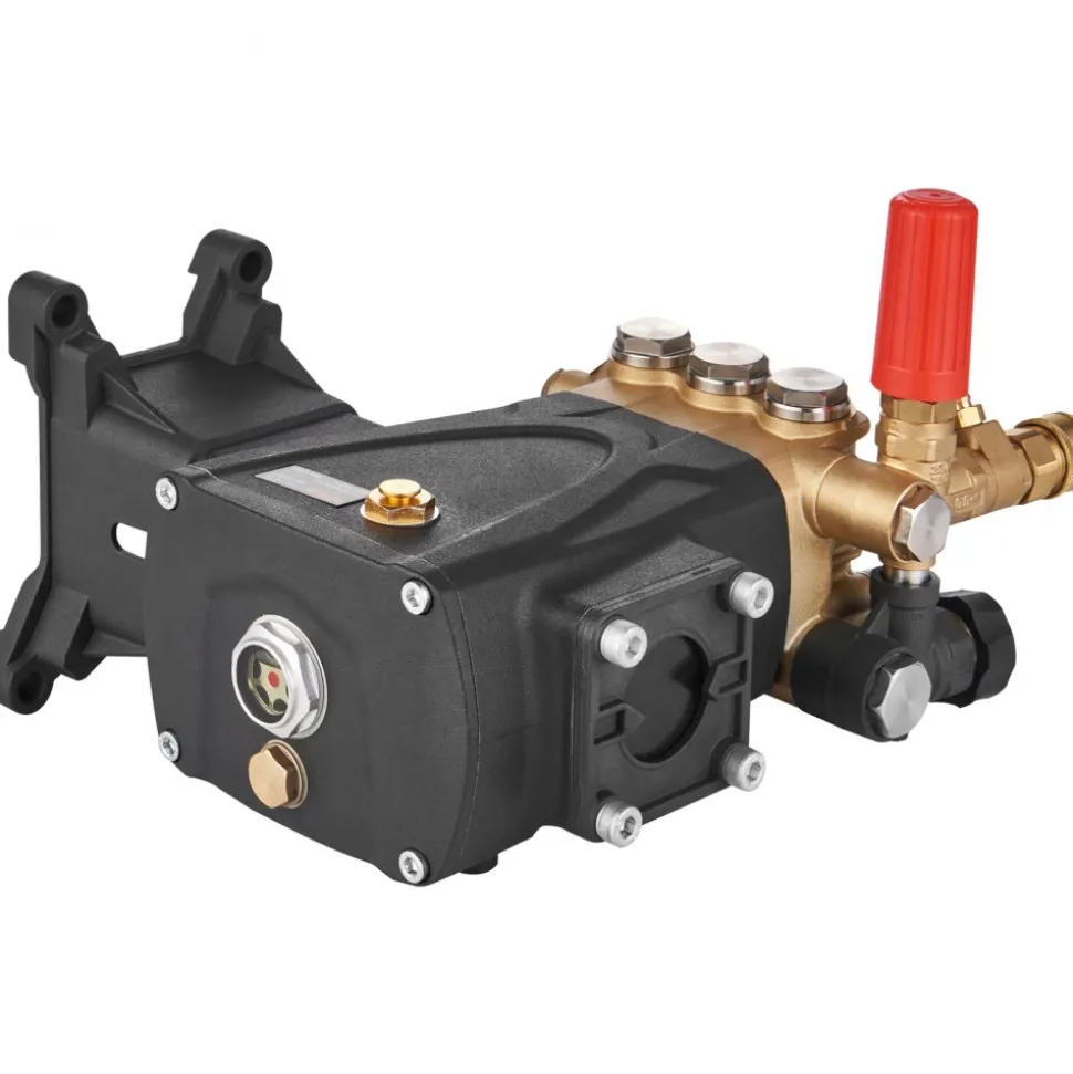 VEVOR Pressure Washer Pump, 1" Shaft Horizontal Triplex Plunger, 4400 PSI, 4 GPM Flow, Replacement Power Washer Pumps Kit, Parts Washer Pump, Compatible with Simpson MorFlex Models 40224, 40225, 40226