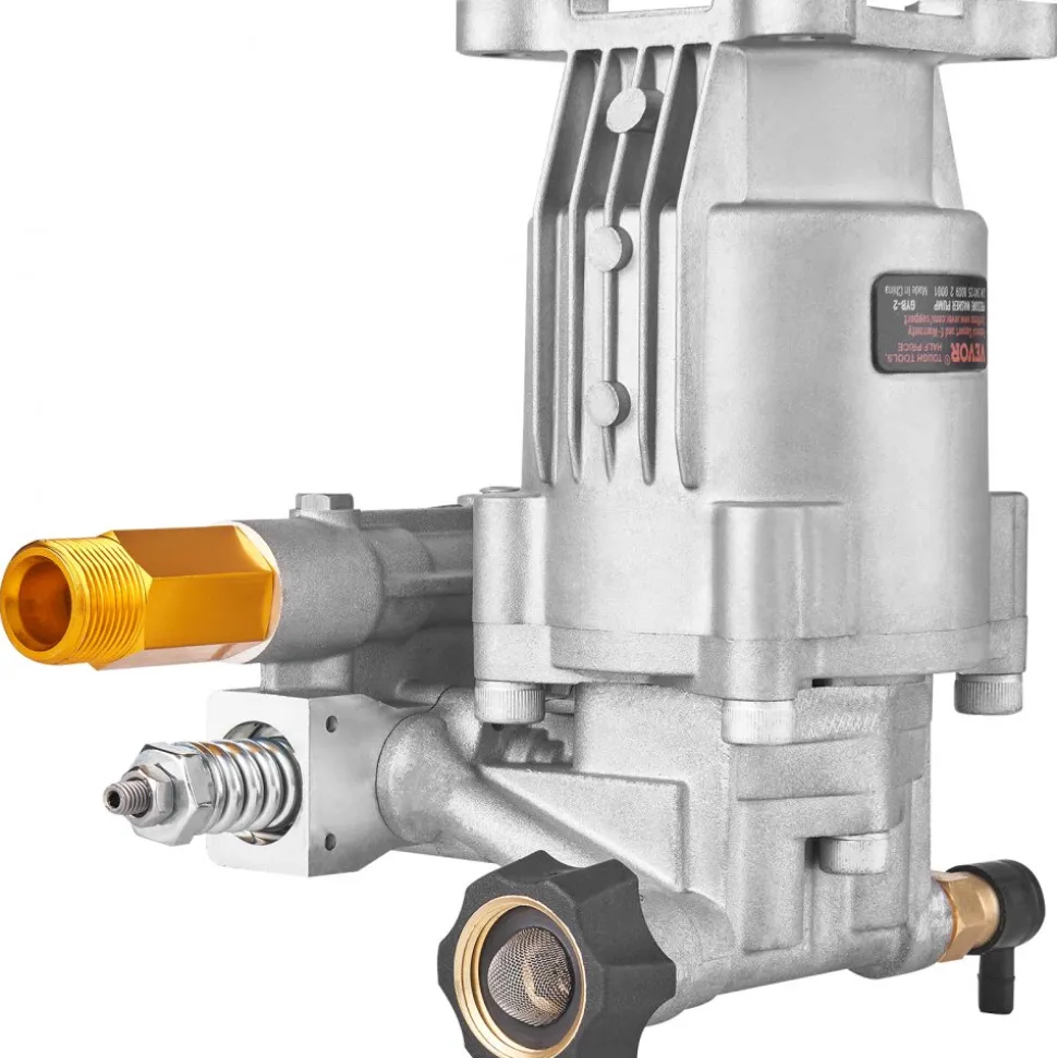 VEVOR Pressure Washer Pump, 3/4" Shaft Horizontal, 3400 PSI, 2.5 GPM, Replacement Power Washer Pumps Kit, Parts Washer Pump, Compatible with Honda, Simpson, RYOBI, Briggs & Stratton, Subaru, Craftsman