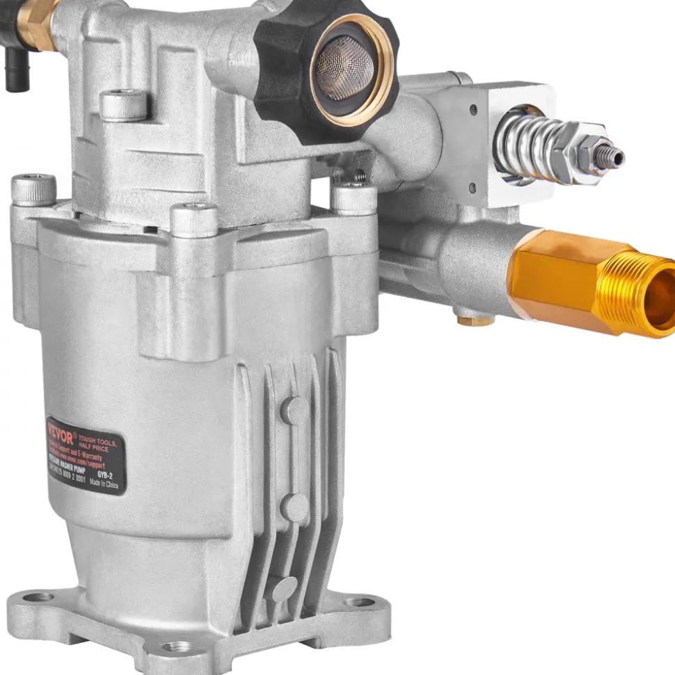 VEVOR Pressure Washer Pump, 3/4" Shaft Horizontal, 3400 PSI, 2.5 GPM, Replacement Power Washer Pumps Kit, Parts Washer Pump, Compatible with Honda, Simpson, RYOBI, Briggs & Stratton, Subaru, Craftsman