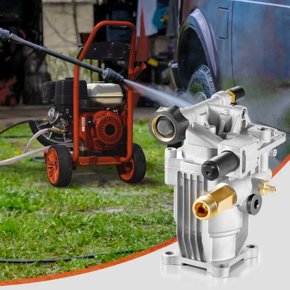 VEVOR Pressure Washer Pump, 3/4" Shaft Horizontal, 3100 PSI, 2.35 GPM, Replacement Power Washer Pumps Kit with Hardware and Siphon Tube, Compatible with Simpson, Honda, Troy-Bilt, Generac and Delta