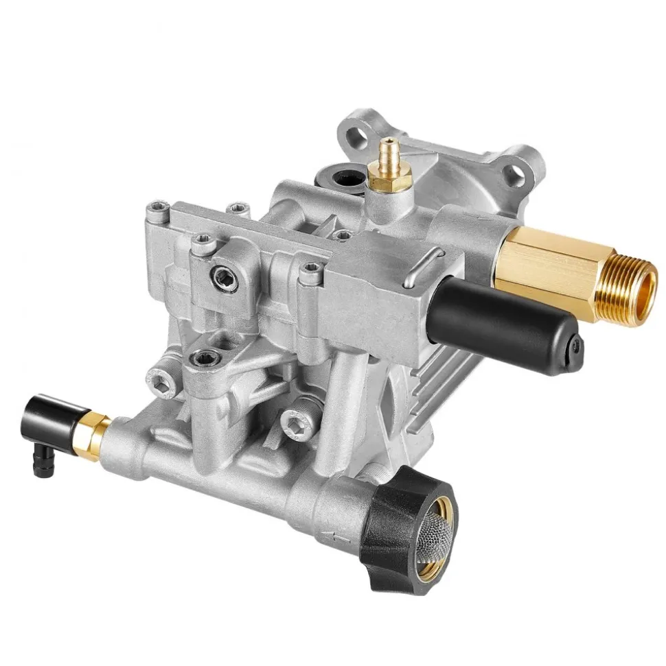 VEVOR Pressure Washer Pump, 3/4" Shaft Horizontal, 3100 PSI, 2.35 GPM, Replacement Power Washer Pumps Kit with Hardware and Siphon Tube, Compatible with Simpson, Honda, Troy-Bilt, Generac and Delta
