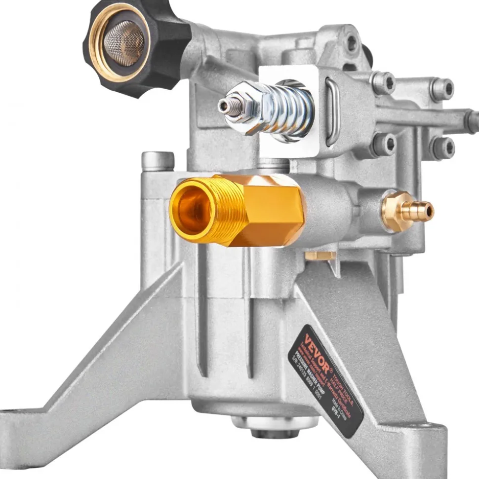 VEVOR Pressure Washer Pump, 7/8" Shaft Vertical, 3400 PSI, 2.5 GPM, Replacement Power Washer Pumps Kit, Parts Washer Pump, Compatible with Honda, Simpson, RYOBI, Briggs & Stratton, Subaru, Craftsman