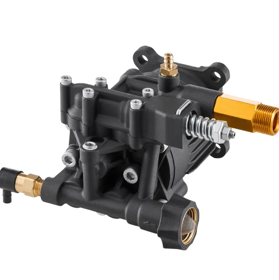 VEVOR Pressure Washer Pump, 3/4" Shaft Horizontal, 3500 PSI, 2.5GPM, Replacement Power Washer Pumps Kit with 5 Nozzles, Hardware and Siphon Tube, Compatible with Simpson, Honda, Troy-Bilt, Generac