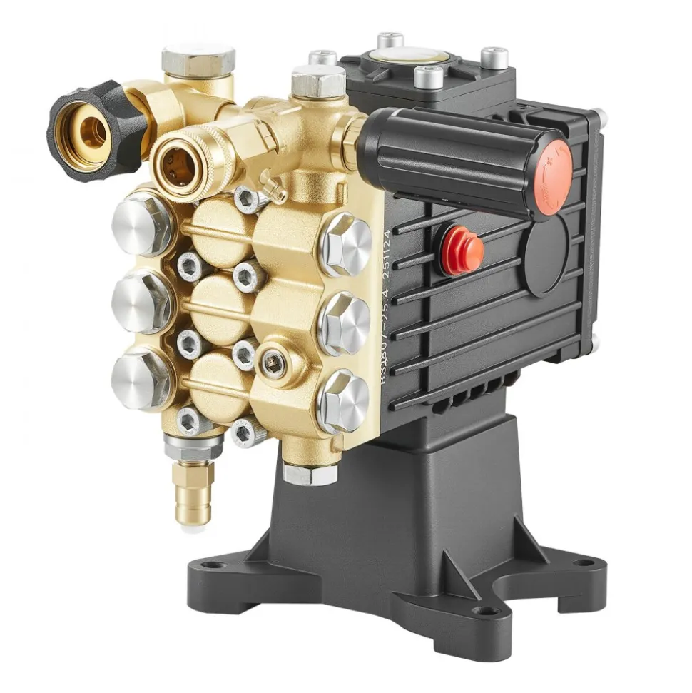 VEVOR Pressure Washer Pump, 1" Shaft Horizontal Triplex Plunger, 3600 PSI, 3.7 GPM, Replacement Power Washer Pumps Kit with Siphon Tube, Hardware, Compatible with Simpson MorFlex 40224, 40225, 40226