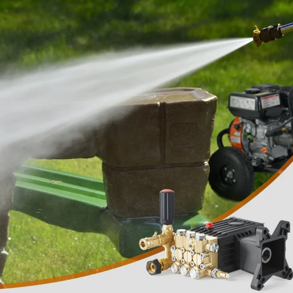 VEVOR Pressure Washer Pump, 1" Shaft Horizontal Triplex Plunger, 3600 PSI, 3.7 GPM, Replacement Power Washer Pumps Kit with Siphon Tube, Hardware, Compatible with Simpson MorFlex 40224, 40225, 40226