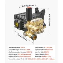 VEVOR Pressure Washer Pump, 1