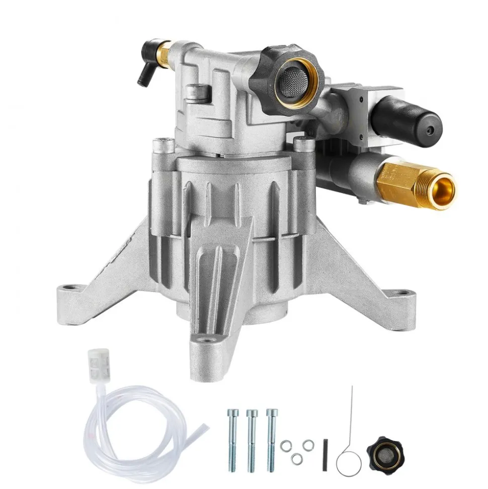 VEVOR Pressure Washer Pump, 7/8" Shaft Vertical, 2400 PSI, 2.5 GPM, Replacement Power Washer Pumps Kit with Hardware and Siphon Tube, Compatible with RYOBI, Honda, PowerStroke, Briggs and Stratton