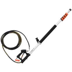 VEVOR Pressure Washer Telescoping Wand, 18 ft, 4000 psi, Telescopic Spray Wand with Power Washer Extension Wands, Gutter Cleaner, Brush Head, 5 Spray Nozzle Tips, Adapter and Adjustable Support Belt