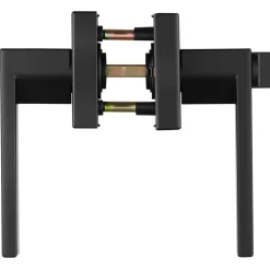 VEVOR Privacy Door Handle, 1 Pack Matte Black Door Lever, Left or Right Handing Reversible Lever with Keyless Lock, 45° Rotation to Open, Universal Square Interior for Bedroom and Bathroom Doors