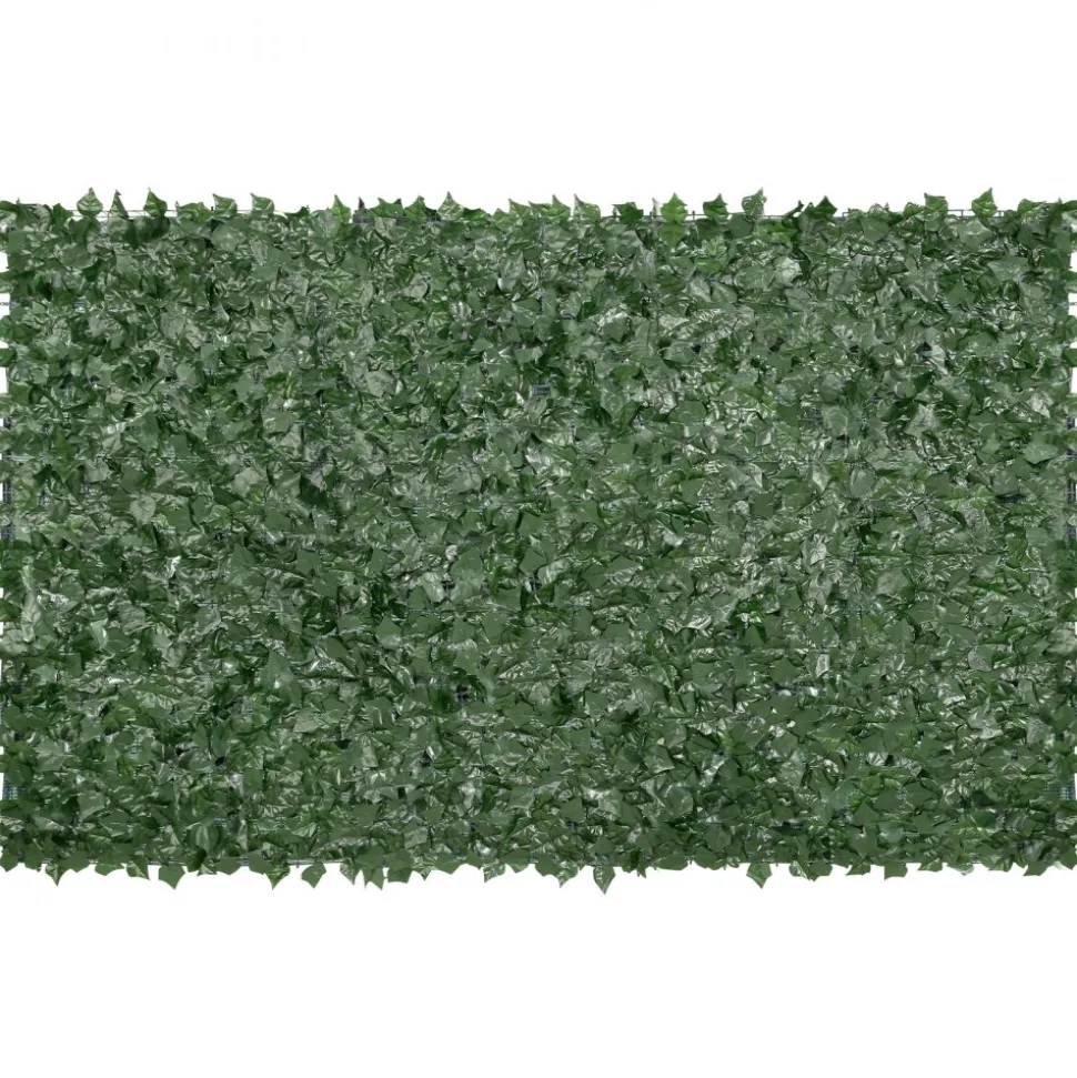 VEVOR Privacy Ivy Fence, 59 x 118in Artificial Green Wall Screen, Greenery Ivy Fence with Mesh Cloth Backing and Strengthened Joint, Faux Hedges Vine Leaf Decoration for Outdoor Garden, Yard, Balcony