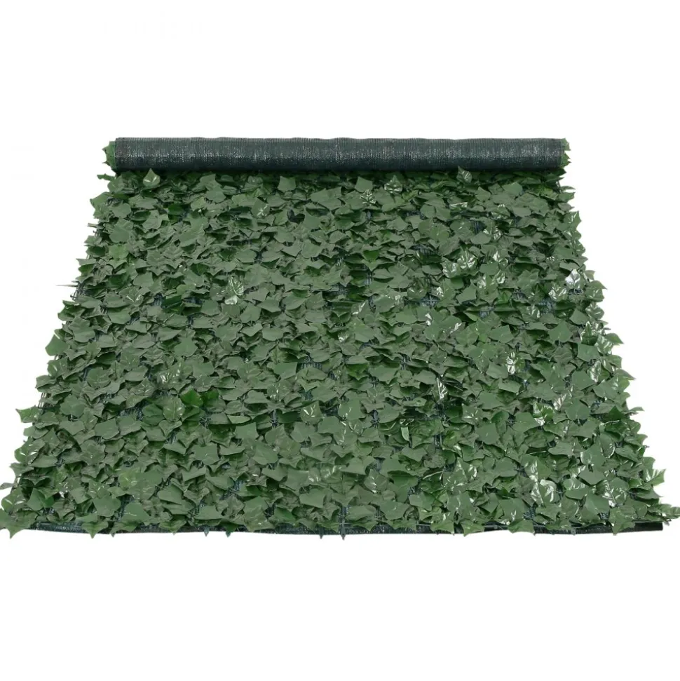 VEVOR Privacy Ivy Fence, 59 x 118in Artificial Green Wall Screen, Greenery Ivy Fence with Mesh Cloth Backing and Strengthened Joint, Faux Hedges Vine Leaf Decoration for Outdoor Garden, Yard, Balcony