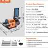 VEVOR Professional Belt Sander, 6" Disc Sander and 4 x 36 in. Belt Sander with 5A Induction Motor Cast Aluminum Worktable for Woodworking, Metalworking