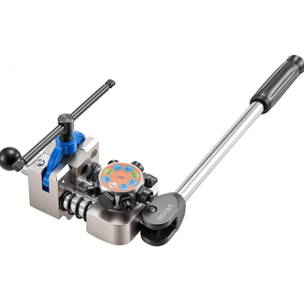 VEVOR Professional Brake Line Flaring Tool, 45 & 37 Degree Double Flare Bubble Flare Tool Kit for 3/16", 1/4", 5/16", 3/8" Copper Aluminum Thin Steel Tubes