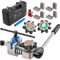 VEVOR Professional Brake Line Flaring Tool, 45 & 37 Degree Double Flare Bubble Flare Tool Kit for 3/16