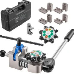 VEVOR Professional Brake Line Flaring Tool, 45 Degree Double Flare Bubble Flare Tool Kit for 3/16