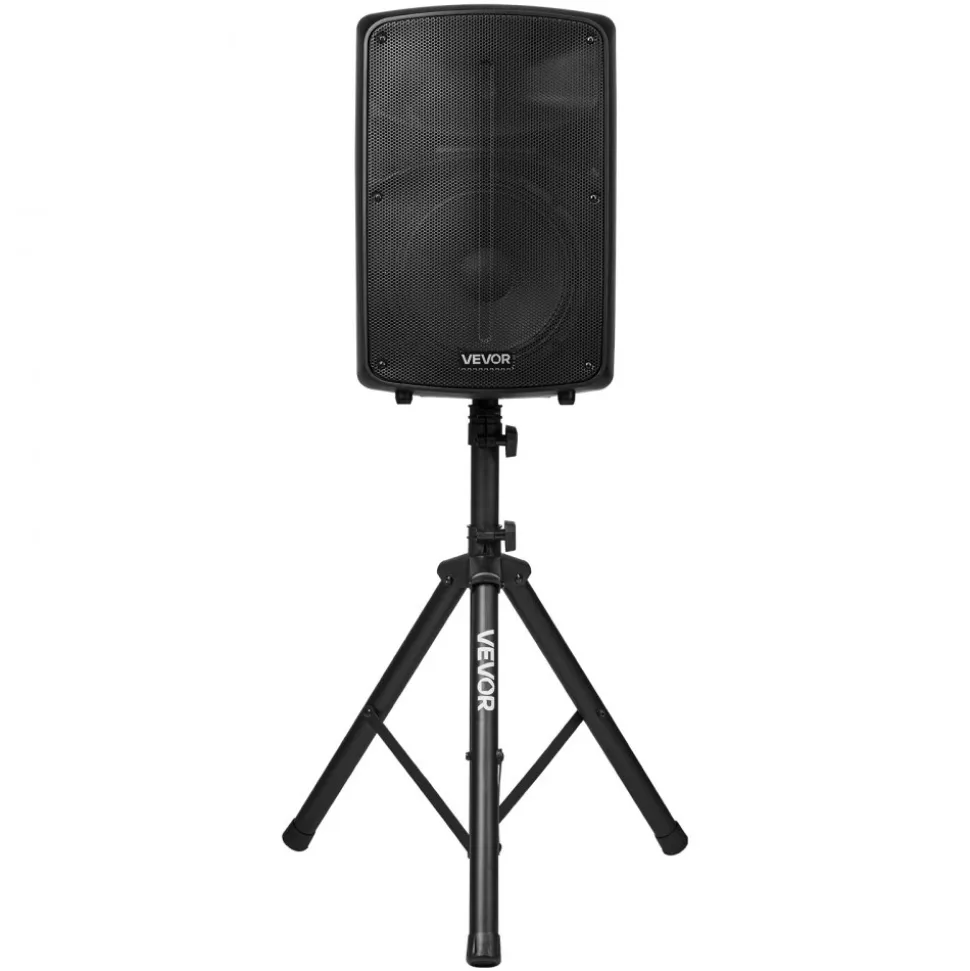 VEVOR Professional PA System, 800W Powered, Sound System Set with 6 Channel Mixer, Dual Speakers, Wireless Bluetooth, Microphone, Compact Stands, USB SD XLR Inputs, Remote Control, for DJs Events