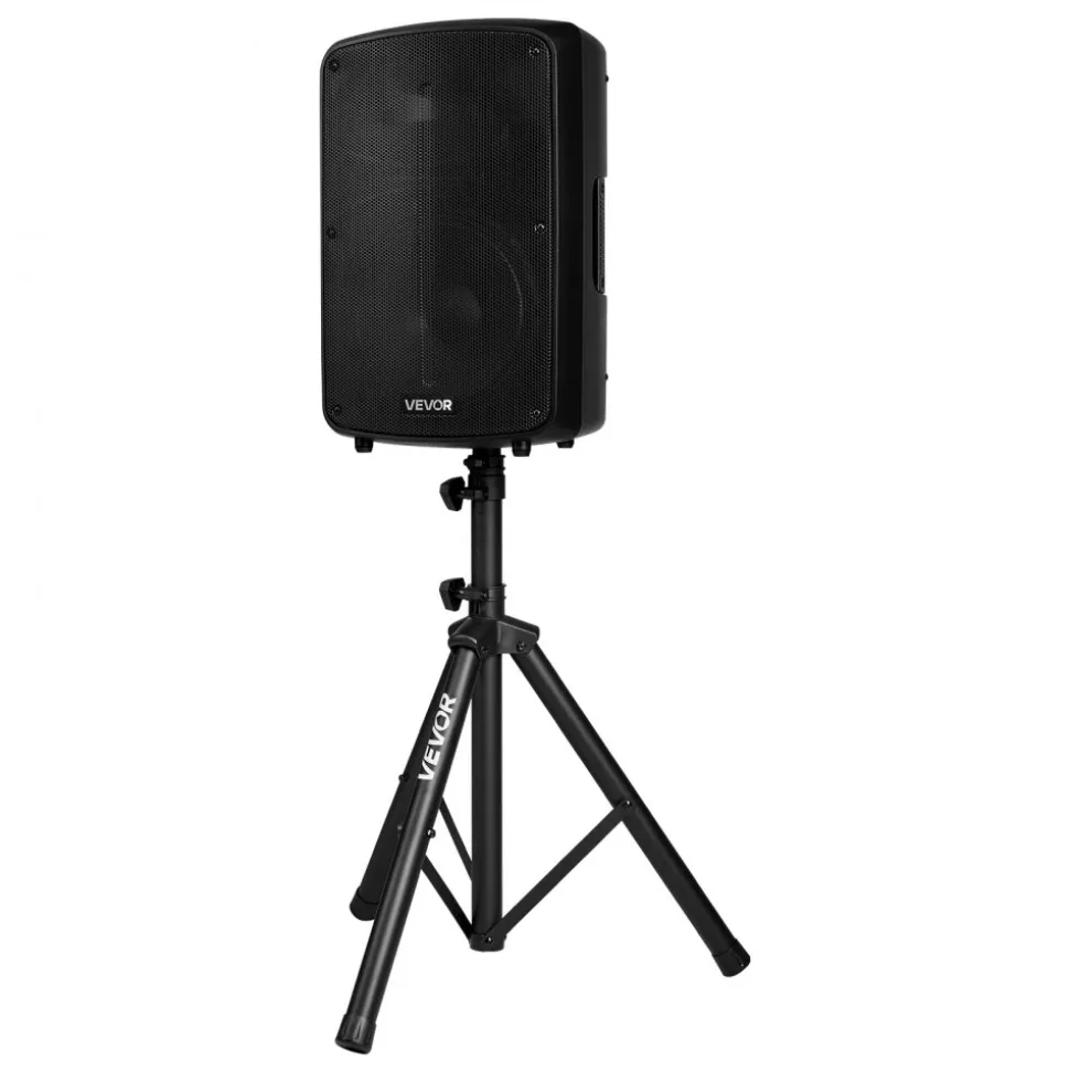 VEVOR Professional PA System, 800W Powered, Sound System Set with 6 Channel Mixer, Dual Speakers, Wireless Bluetooth, Microphone, Compact Stands, USB SD XLR Inputs, Remote Control, for DJs Events