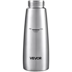 VEVOR Professional 304 Stainless Steel Whipped Cream Dispenser 500ml, Leak-Free Whipped Cream Maker, Whip Cream Canister with 3 Decorating Nozzles & Cleaning Brush, N₂O Chargers (Not Included)