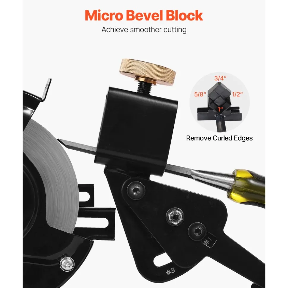 VEVOR Pro Grind Sharpening System, Multi-Grind Sharpening Jig for 6" & 8" Bench Grinder - with Platform Jig, Tool Rest Bar, Setup Block, Miter Slide, Micro Bevel Block, for Chisels Woodturning Tools