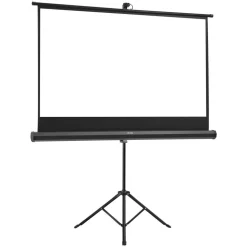 VEVOR Projector Screen with Stand, 60 Inch 160° Wide Angle Indoor Outdoor Projection Screen, 16:9 4K HD Wrinkleless Portable Tripod Screens with Carry Bag, for Movie Home Theater Office Presentation