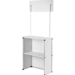 VEVOR Promotion Counter Table, Portable Tradeshow Podium Table, 30.91