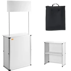 VEVOR Promotion Counter Table, Portable Tradeshow Podium Table, 30.91
