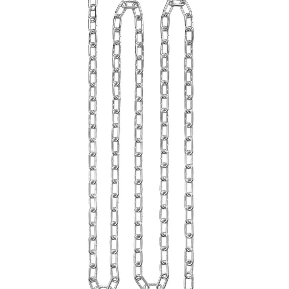 VEVOR Proof Coil Chain, 5/16" x 92', 1667 lbs Safe Working Load, Zinc Plated Proof Tested Coil Chain with Two Quick Links, Galvanized Carbon Steel Link Chain for Towing, Hanging, Camping, Pet Towing